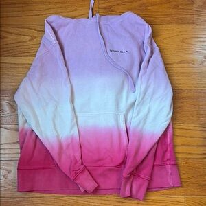 Ivory Ella Pink, White, Purple Ombre Hoodie
